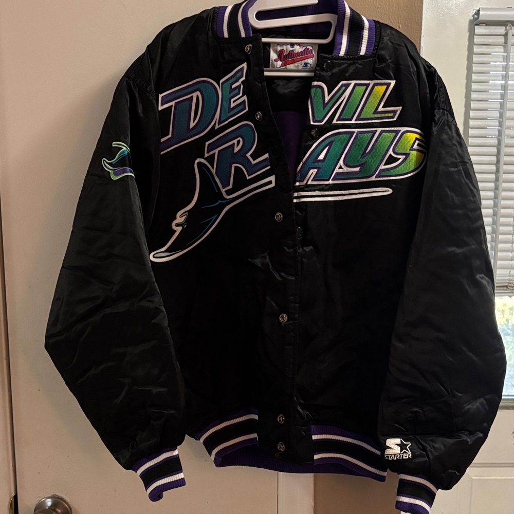 Vintage Original Devil Rays Black Jacket - image 6